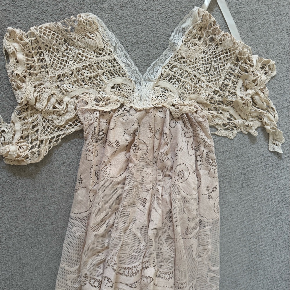 Handmade lace dress for little girls